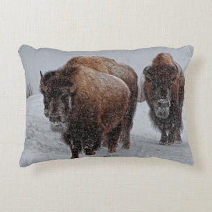 Yellowstone Bison Decorative Cushion