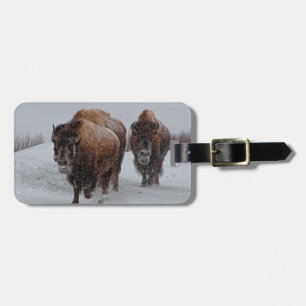 Yellowstone Bison Luggage Tag