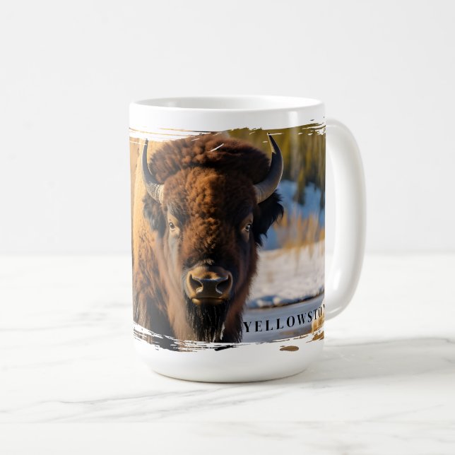 Yellowstone Bison Mug (Front Right)