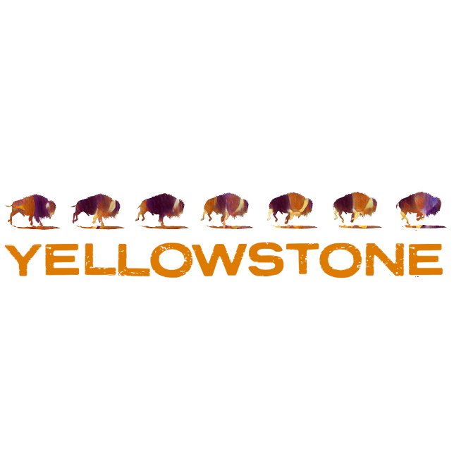 Yellowstone Bison Running T-Shirt (Creator Uploaded)