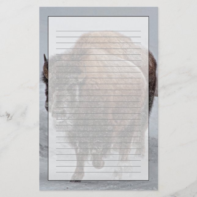 Yellowstone Bison Stationery (Front)