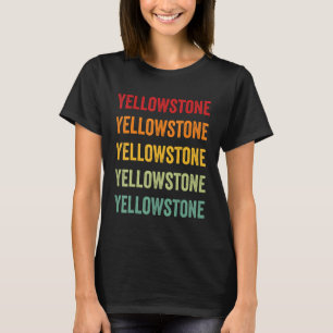 Yellowstone County Montana Rainbow Text Design T-Shirt