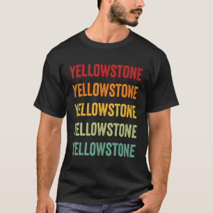 Yellowstone County Montana Rainbow Text Design T-Shirt