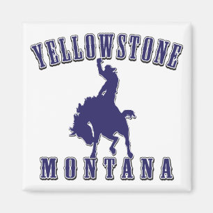 Yellowstone-Cowboy-Blue Magnet
