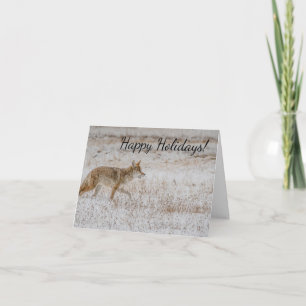 Yellowstone Coyote Greeting Card