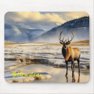 Yellowstone Elk Mouse Pad