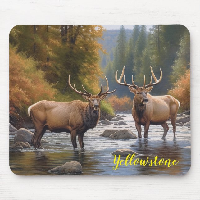 Yellowstone Elk Mouse Pad (Front)