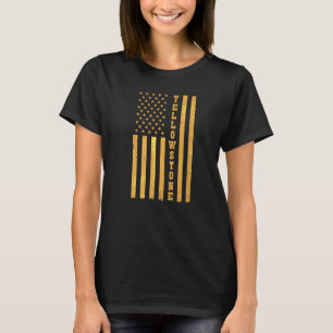 Yellowstone Flag USA National Culture Nature Mount T-Shirt