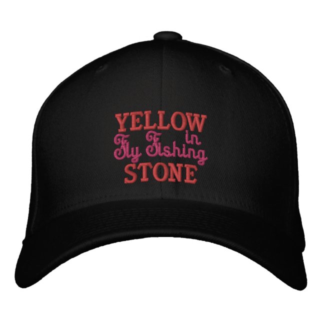Yellowstone Fly Fishing-Embroidered Baseball Cap (Front)