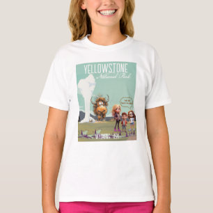 Yellowstone Funny children bison buffalo T-Shirt