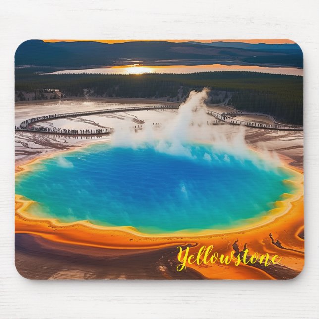 Yellowstone Grand Prismatic Mouse Pad (Front)