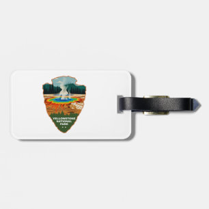 Yellowstone Grand Prismatic Spring Arrowhead Luggage Tag