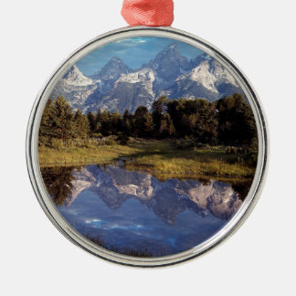 Yellowstone Grand Teton Reflections Metal Tree Decoration