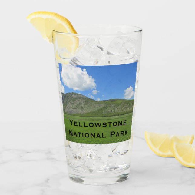 Yellowstone Green Landscape Photo National Park Glass (Front Ice)