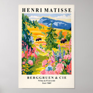 Yellowstone Illustration, National Park Poster, Ma Poster