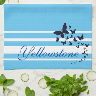 Yellowstone Kitchen Towel Butterflies