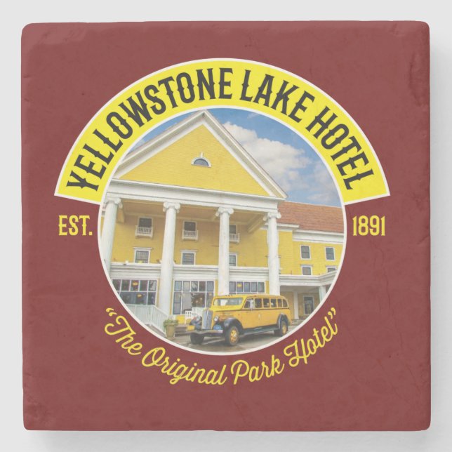 Yellowstone Lake Hotel Coaster (Front)