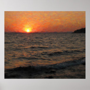 Yellowstone Lake Poster