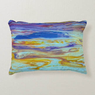 Yellowstone Lava Pool Swirls Decorative Cushion