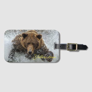 Yellowstone Luggage Tag-Bear Luggage Tag