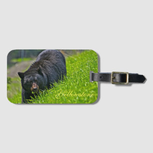 Yellowstone Luggage Tag-Black Bear Tag