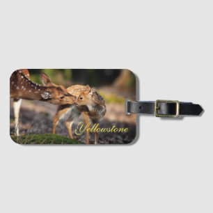 Yellowstone Luggage Tag-Deer & Baby Fawn Tag