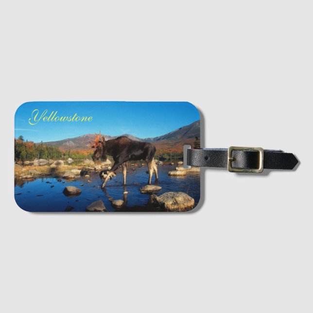 Yellowstone Luggage Tag-Moose Tag (Front Horizontal)