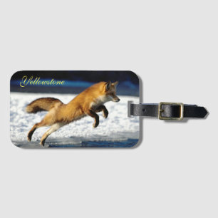 Yellowstone Luggage Tag-Red Fox Luggage Tag
