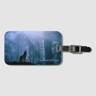 Yellowstone Luggage Tag-Wolf Tag