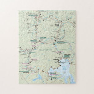 Yellowstone map puzzle