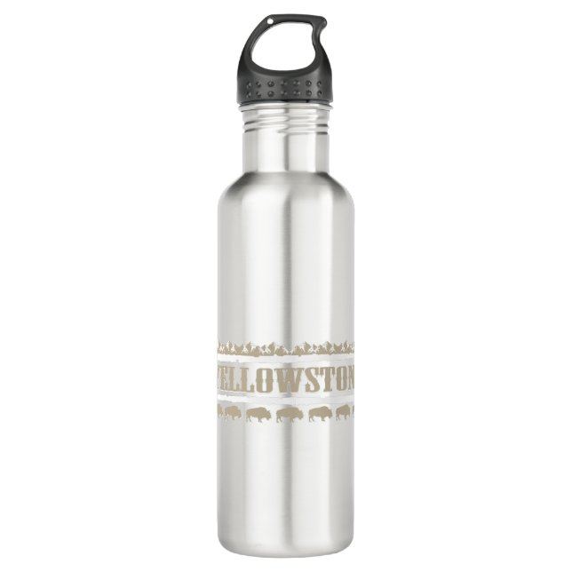 Yellowstone Montana Buffalo 710 Ml Water Bottle (Front)