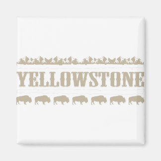 Yellowstone Montana Buffalo Magnet