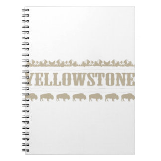 Yellowstone Montana Buffalo Notebook