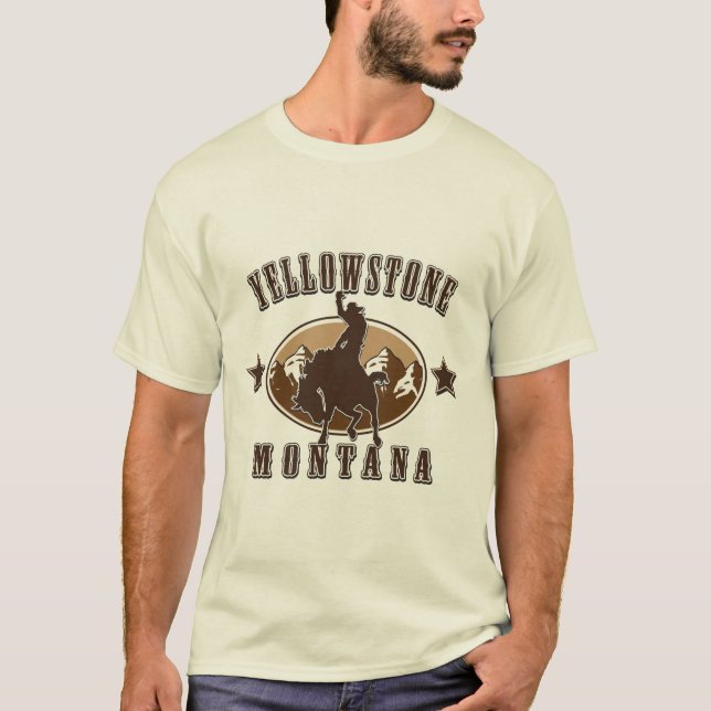 Yellowstone Montana Cowboy T-Shirt (Front)