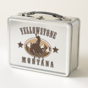 Yellowstone Montana Metal Lunch Box