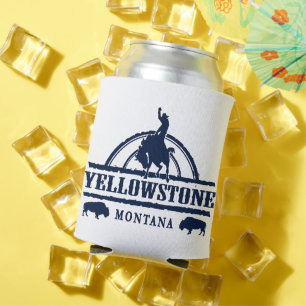 Yellowstone Montana Rodeo Cowboy Can Cooler