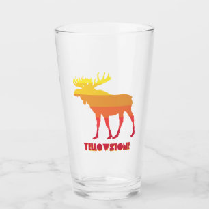 Yellowstone Moose Glass