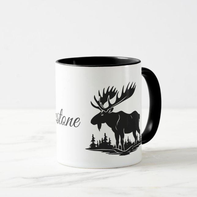 Yellowstone Moose Mug (Front Right)