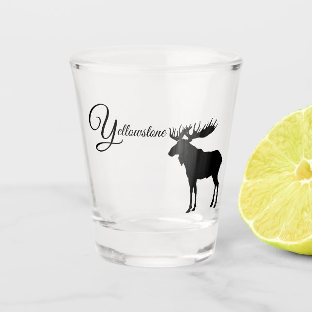 Yellowstone Moose Shot Glass (Front)