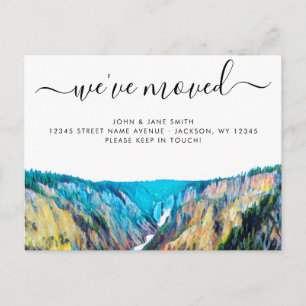 Yellowstone Moving Announcement Postcard