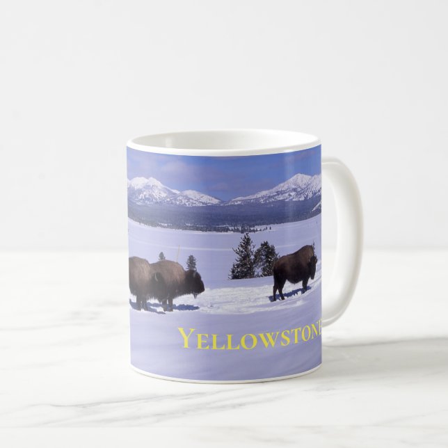 Yellowstone Mug-Buffalo Coffee Mug (Front Right)