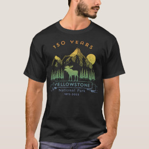 Yellowstone National Park 150 years Moose Souvenir T-Shirt