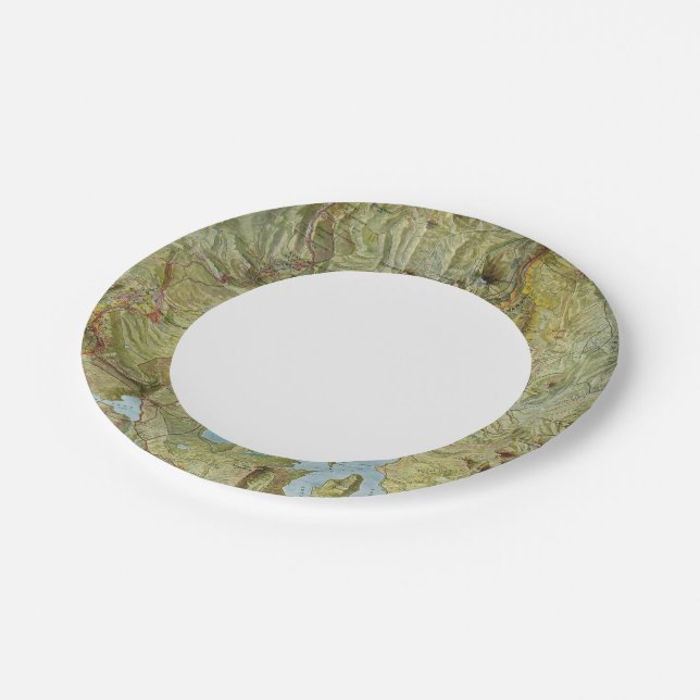 Yellowstone National Park 2 Paper Plate (Angled)