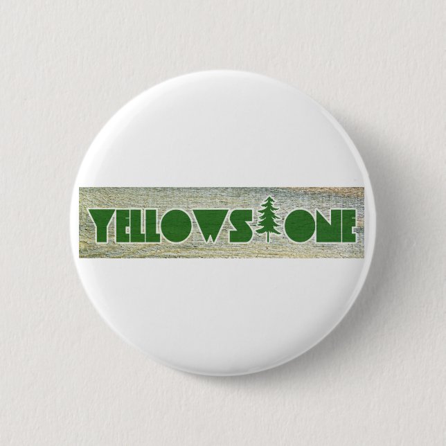 Yellowstone National Park 6 Cm Round Badge (Front)
