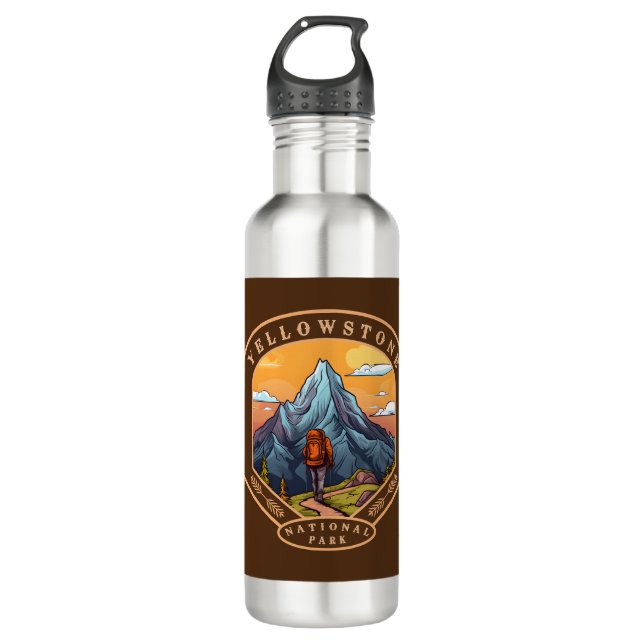 Yellowstone National Park 710 Ml Water Bottle (Front)