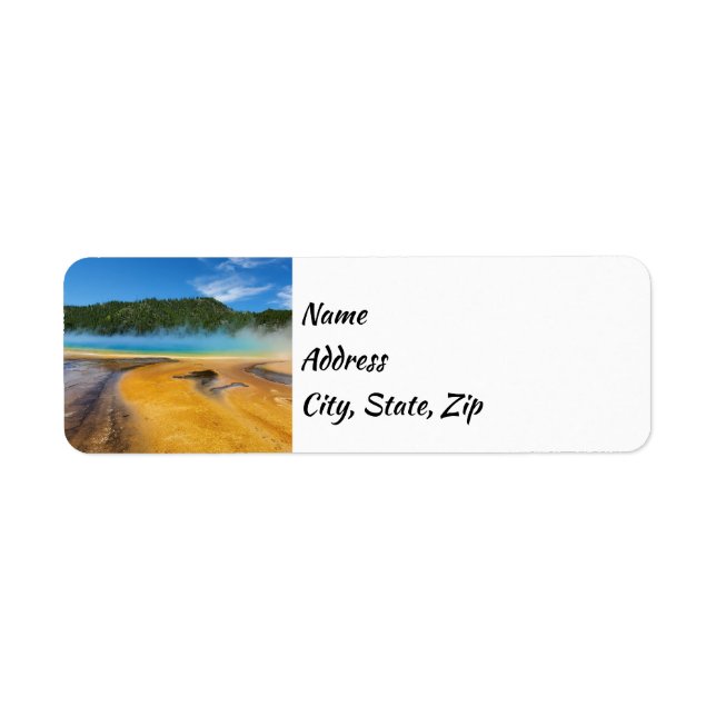 Yellowstone National Park Address Return Address Label (Front)