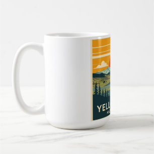 Yellowstone National Park Adventure Design Coffee Mug