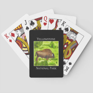 Yellowstone National Park, Bison  Playing Cards