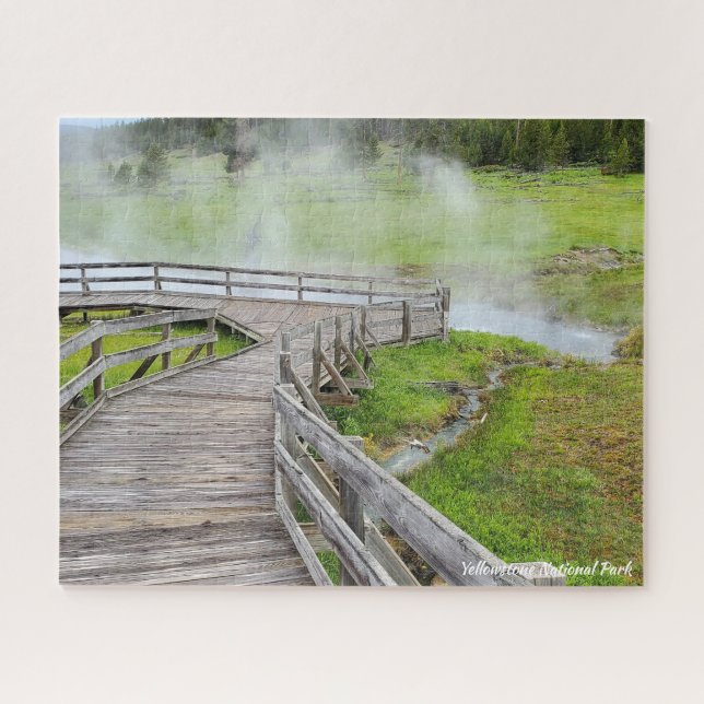 Yellowstone National Park Boardwalk Jigsaw Puzzle (Horizontal)