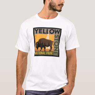 Yellowstone National Park Buffalo T-Shirt